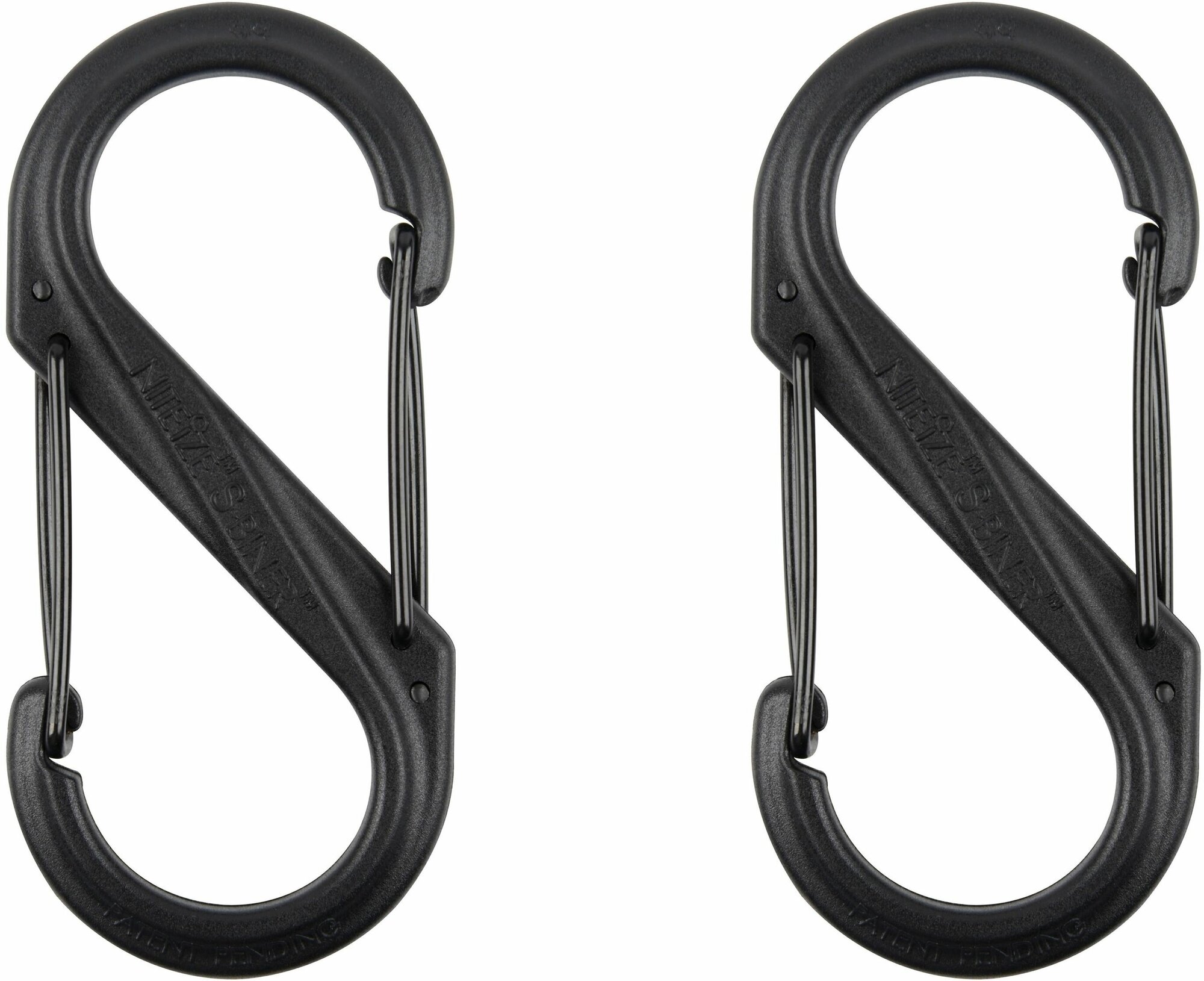 Карабин пластиковый Nite Ize S-Biner Plastic Double-Gated Carabiner #4 - Черный 2 шт