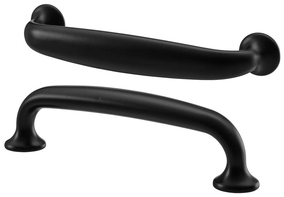 Ручка мебельная ИКЕА ЭНЕРИДА, 2 шт., длина: 11.2 см, черный