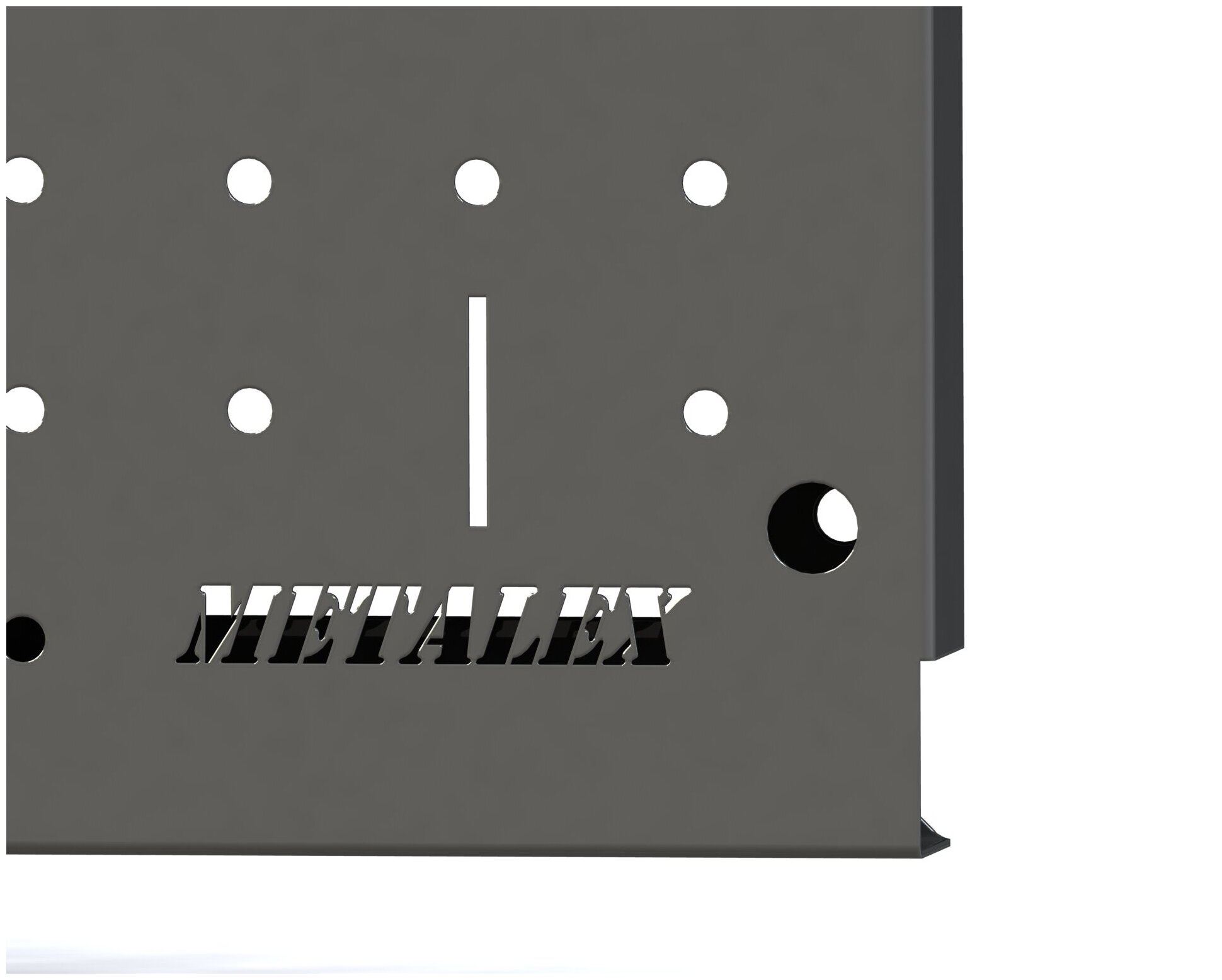 Металлическая перфопанель Metalex 400х1600 серая - фотография № 4