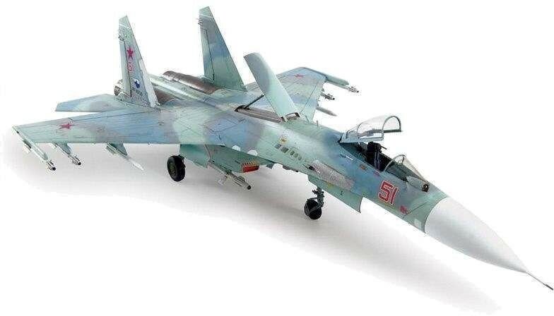 Сборная модель ZVEZDA Российский истребитель Су-27СМ, 1/72