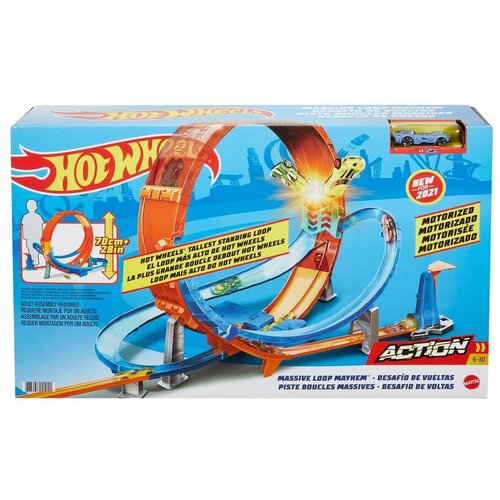 фото Автотрек mattel hot wheels экшн гигантская петля gtv14