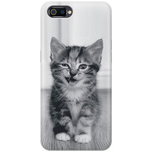 фото Re:pa накладка transparent для oppo a1k / realme c2 с принтом "котенок с ухмылкой"