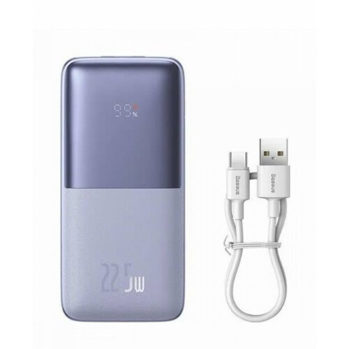 Повербанк 20000 мАч Baseus Bipow Pro Digital Display 225W фиолетовый Power Bank внешний аккумулятор портативное зарядное устройство быстрая зарядка 458300₽