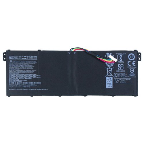 аккумуляторная батарея для ноутбука acer chromebook 13 cb5 311 ac14b18j 11 4v 3220mah 36wh Аккумулятор / батарея AC14B18J, AC14B13J Premium для Acer Aspire ES1-523, ES1-512, ES1-533, ES1-520, ES1-522, ES1-531 и др. / 11,31V 3115mAh 35,2Wh