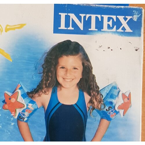 Нарукавники для плавания детские INTEX Deluxe 23х15см, 3-6 лет нарукавники для плавания intex дэлюкс