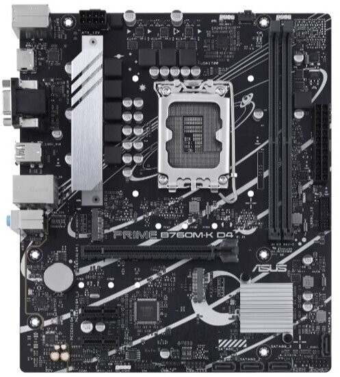 Материнская плата Asus PRIME B760M-K D4 (LGA1700, mATX)