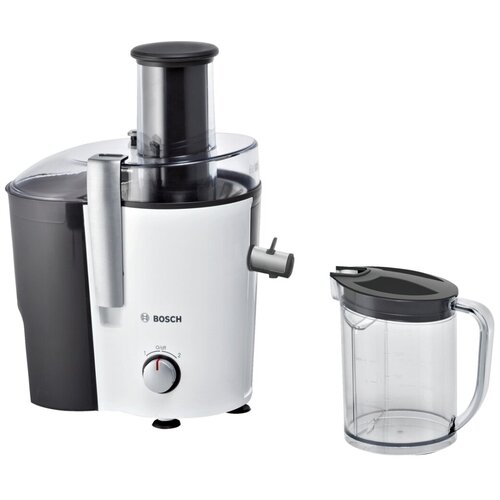 Соковыжималка Bosch VitaJuice MES25A0, 700 Вт, 1.25 л, 2 скорости, черно-белая