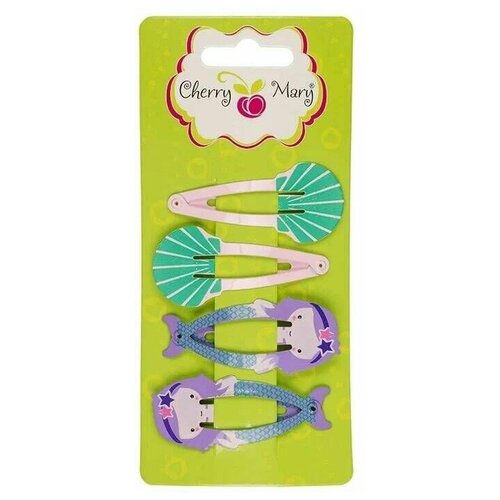 CHERRY MARY набор заколок для волос Z6008 4 шт. №04 разноцветные