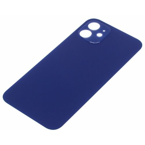 Задняя крышка для Apple iPhone 12 (с широким отверстием) синий, AAA