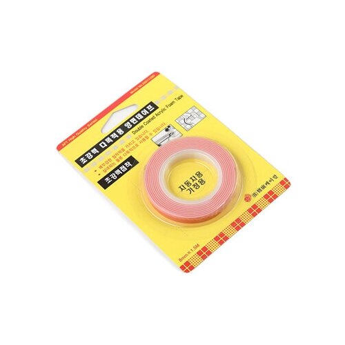 Лента клейкая двусторонняя, 8 мм, 1,5 м арт. 8 X 1.5