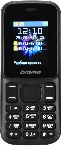 Сотовый телефон DIGMA LINX A172 черный