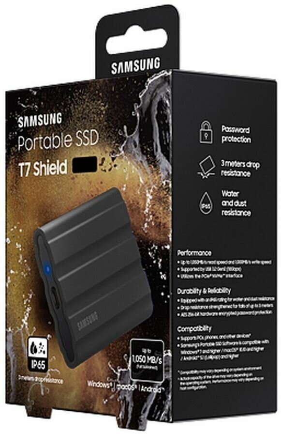 Внешний SSD Samsung T7 Shield