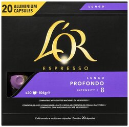 Кофе в капсулах L'OR Espresso Lungo Profondo, 20 шт.