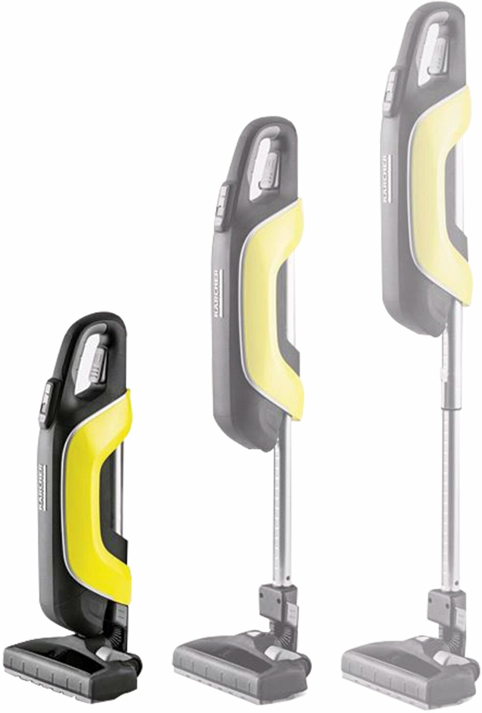 Пылесос KARCHER (керхер) VC5 вертикальный, с контейнером, мощность 500 Вт, желтый/черный, 1.349-105.0