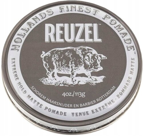 REUZEL помада Hollands Finest Pomade Extreme hold matte, экстрасильная фиксация, 113 мл