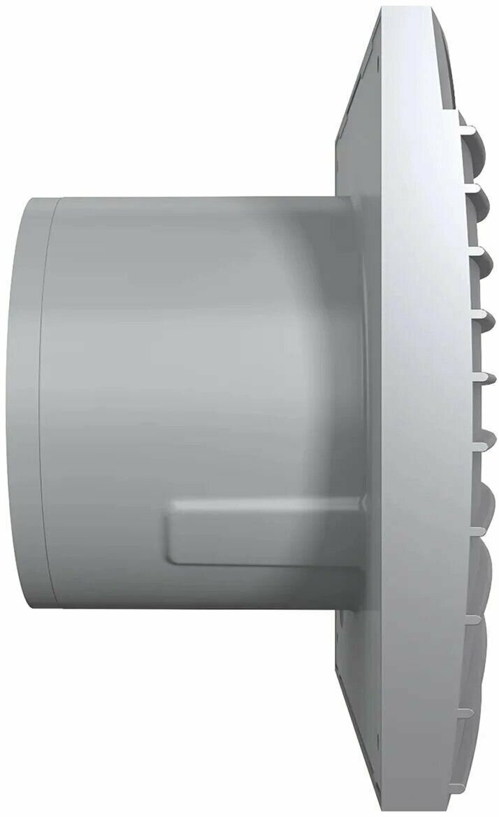Вентилятор осевой вытяжной SILENT 4C gray metal с обратным клапаном D100 - фотография № 6