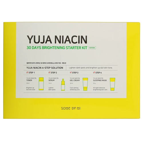 Some By Mi Yuja Niacin 30 Days Brightening Starter Kit some by mi стартовый набор средств с экстрактом юдзу для жирной кожи лица 30 days brightening starter kit 4 средства some by mi yuja niacin