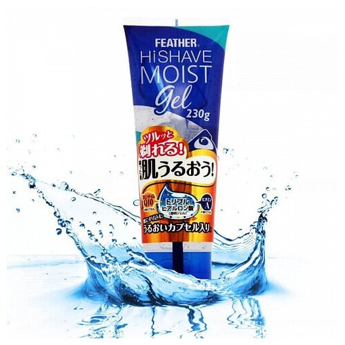Увлажняющий гель для бритья Feather HiShave Moist Gel, 230 г
