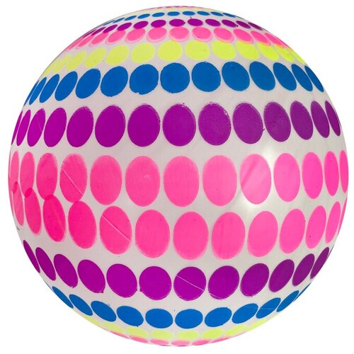 Мяч детский флуоресцентный Moby Kids, ПВХ, 22 см, 60 г. 649211