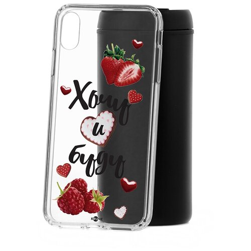 фото Чехол на айфон xs max kruche print ягодный микс кruче