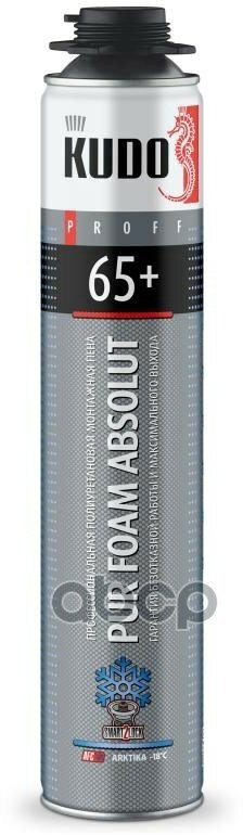 фото Пена профессиональная зимняя (-18°C) KUDO ABSOLUT PROFF 65+ ARKTIKA, 1000мл/монтажная полиуретановая/кудо Арктика/всесезонная/пенный утеплитель