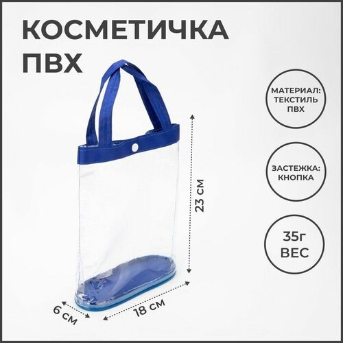 фото Косметичка голубой нет бренда