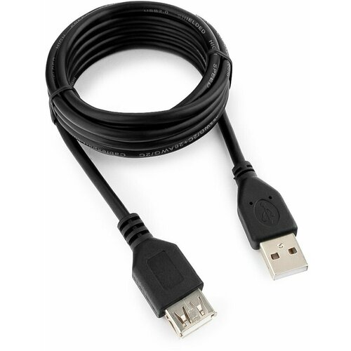 Набор из 3 штук Кабель удлинитель USB2.0 Pro Cablexpert CCP-USB2-AMAF-6, AM/AF, 1,8 м, экран, черный удлинитель eobd 26 см