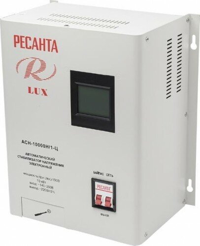Стабилизатор напряжения однофазный РЕСАНТА АСН-10000 Н/1-Ц Lux — купить ...