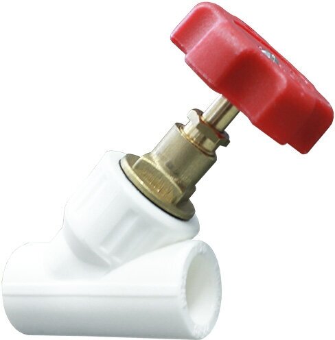 фото Вентиль полипропиленовый Valfex ВН/ВН 25 45гр, белый