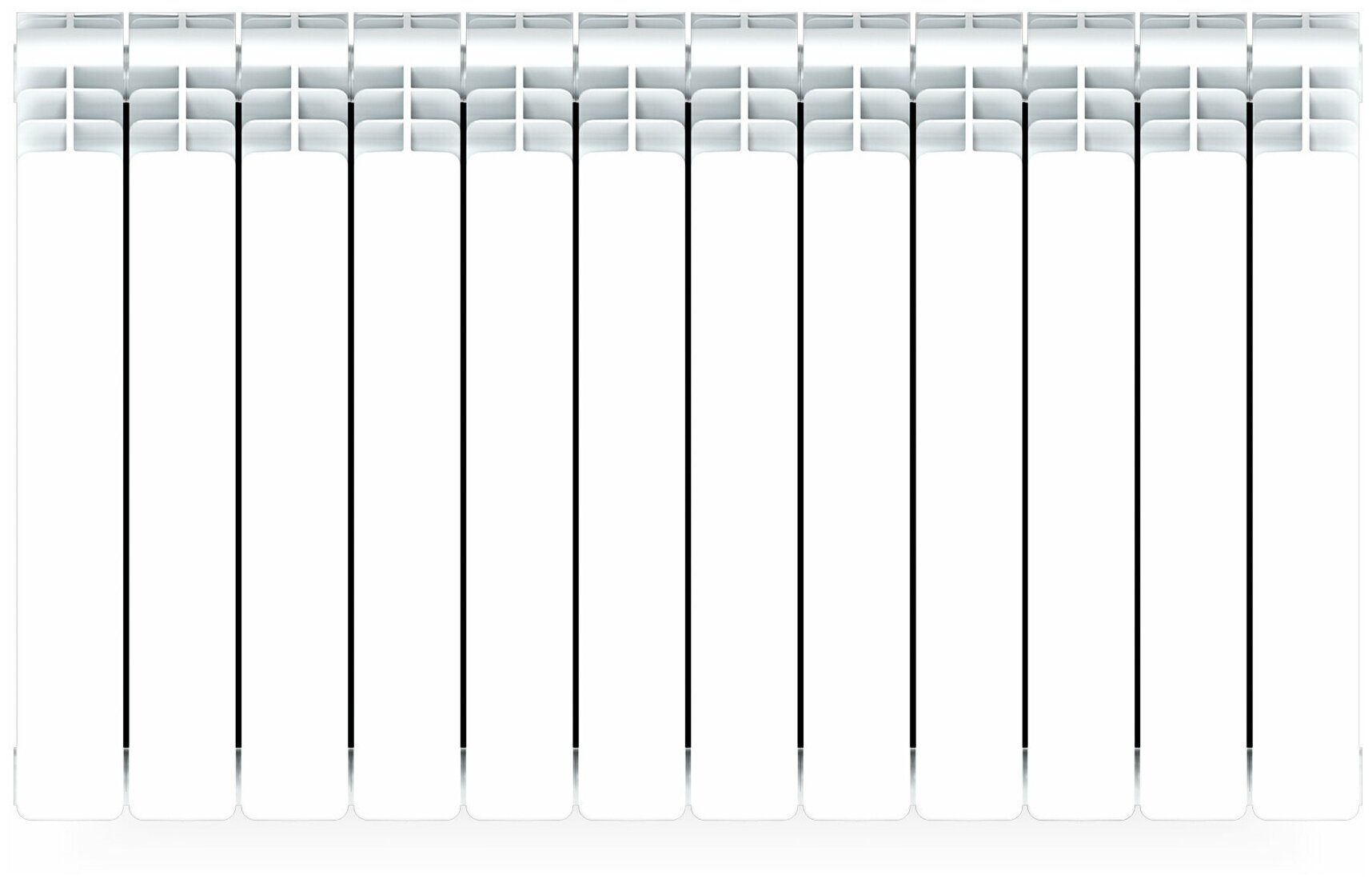 Радиатор Base 500, 12 секций, нижнее подключение, биметалл