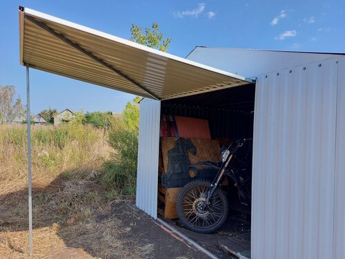 Изображение товара Хозблок СИМ техник 3*4,0м RAL9003 белый подсобник сарай сборный металлический