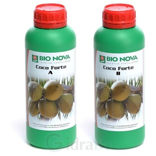 Удобрение BIO NOVA Coco Forte A+B 1 л удобрение simplex coco a b 1 л 2 кг количество упаковок 2 шт