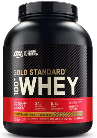 Optimum Nutrition 100% Whey Gold standard 2270 гр 4,65 - 5lb (Optimum Nutrition) Шоколадное арахисовое масло