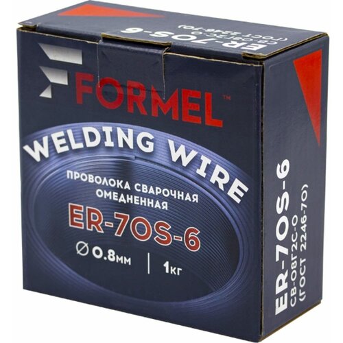 Проволока сварочная омедненная Welding Wire (0.8 мм; 1 кг; ER-70S-6) FORMEL FRM_08_1 проволока сварочная 0 8 мм омедненная solaris er 70s 6 15 кг wm er70s6 08s15