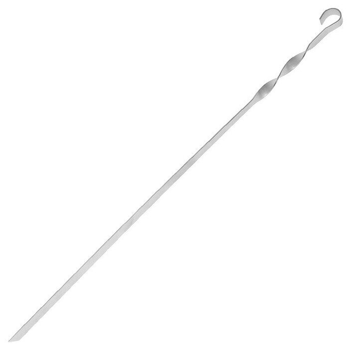 Шампур прямой, толщина 1,5 мм, размер 50 х 1 см - фотография № 1