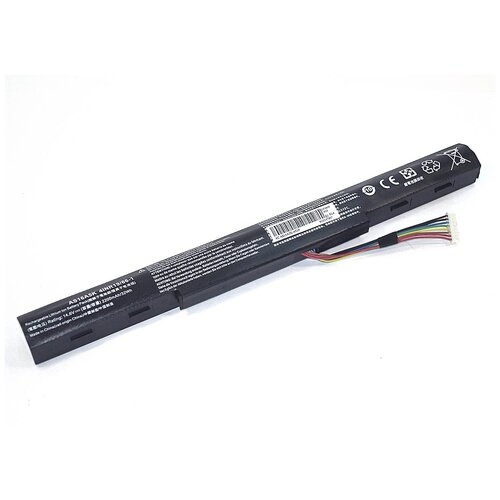фото Аккумуляторная батарея для ноутбука acer aspire e15 (as16a5k-4s1p) 14.6v 2200mah oem черная