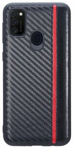 Чехол накладка G-Case Carbon для Samsung Galaxy M21, черная