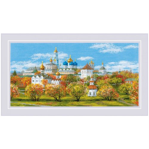 фото Риолис набор для вышивания крестом сергиев посад 60 x 30 см (1812)
