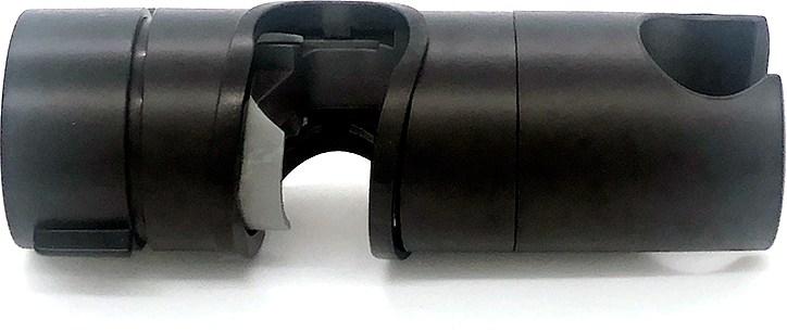 Универсальный чёрный кронштейн LIDER-SAN, для душевой стойки, скользящий - фотография № 3