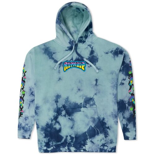 фото Толстовка ripndip psychedelic garden navy/aqua lightning wash, размер xl