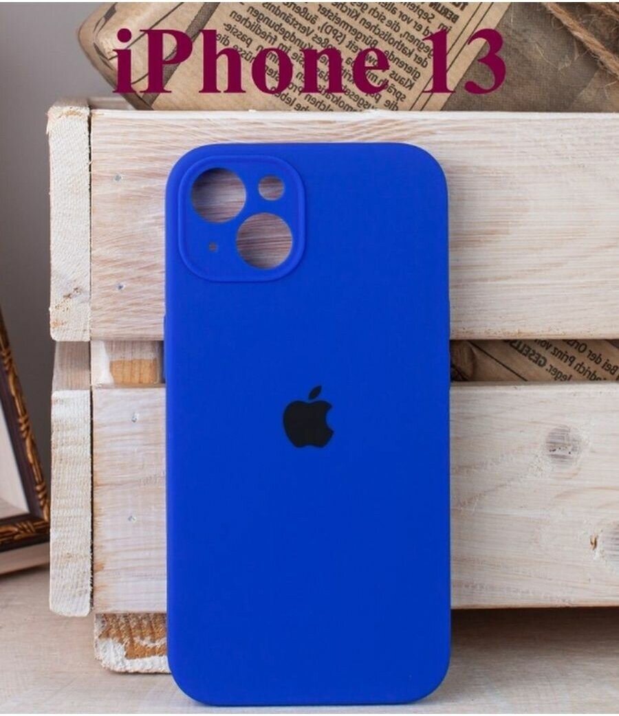 Силиконовый Чехол на Iphone 13, цвет индиго