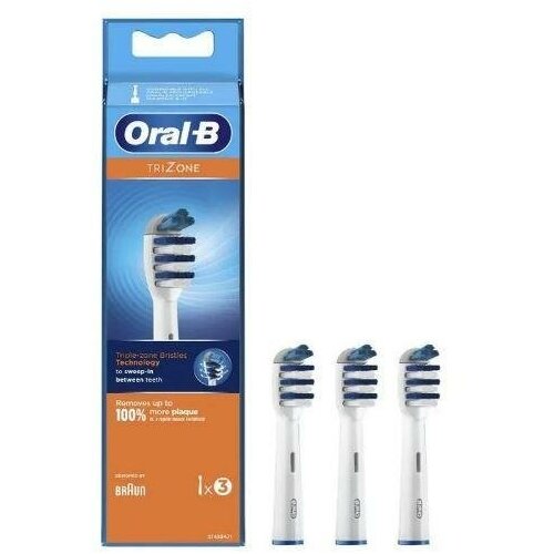 Насадка для зубной щетки TRIZONE EB30-3 ORAL-B набор насадок oral b trizone для ирригатора и электрической щетки белый 3 шт