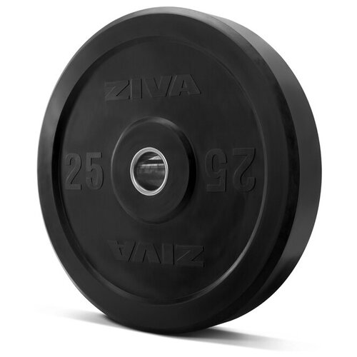 Диск Ziva ZFT-BPRB-0681 серия Pro FЕ 25 кг 1 шт. черный диск бампированный ziva zft bprb 0681