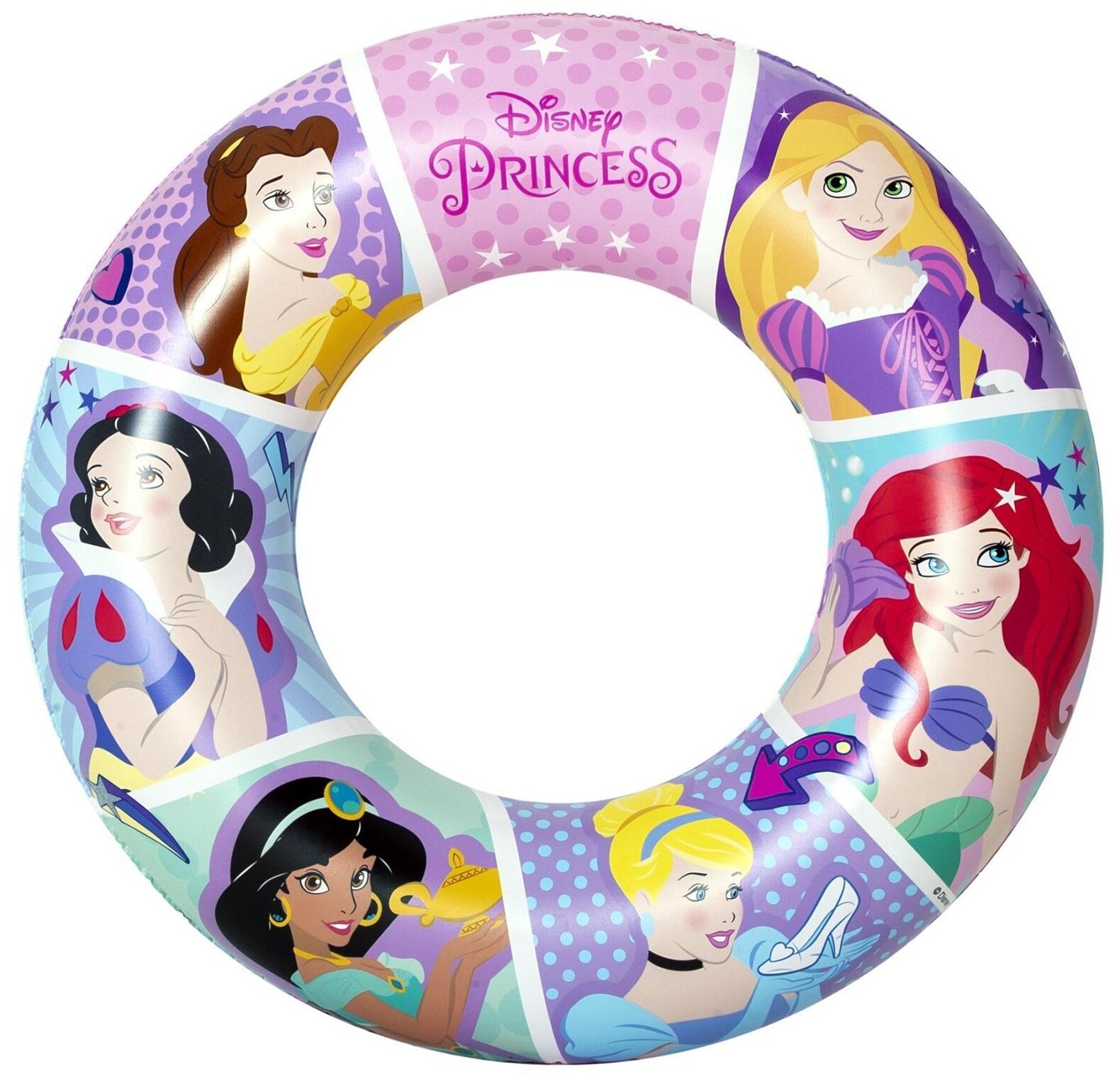Bestway Надувной круг для плавания Disney Princess, 3-6 лет, 56 см. - фото №2