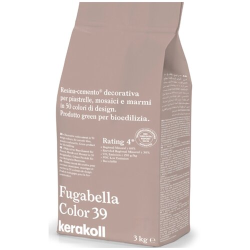 Kerakoll Fugabella Color 39 затирка для швов полимерцементная (50 оттенков) 3 кг.