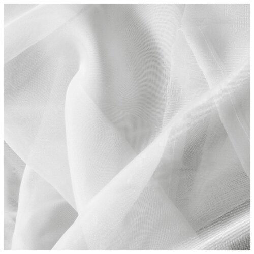 фото Штора witerra однотонная, 140*145 см, цвет белый, вуаль