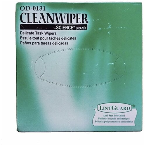 Салфетки безворсовые CLEANWIPER (280 шт) салфетки безворсовые профессиональные kimwipes kimtech для оптики линз фотоаппаратов очков смартфонов часов маникюра 280 шт