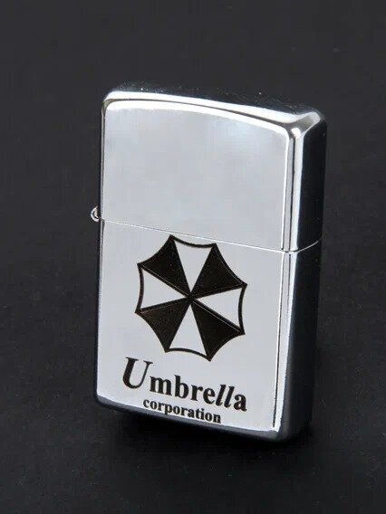 Зажигалка бензиновая с гравировкой Resident Evil Umbrella Corporation