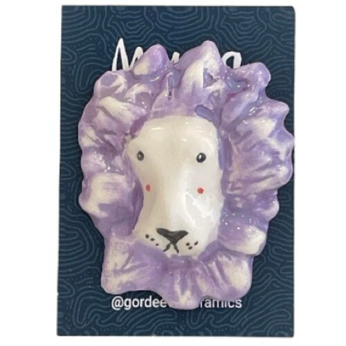 Брошь Мария Гордеева, фиолетовый