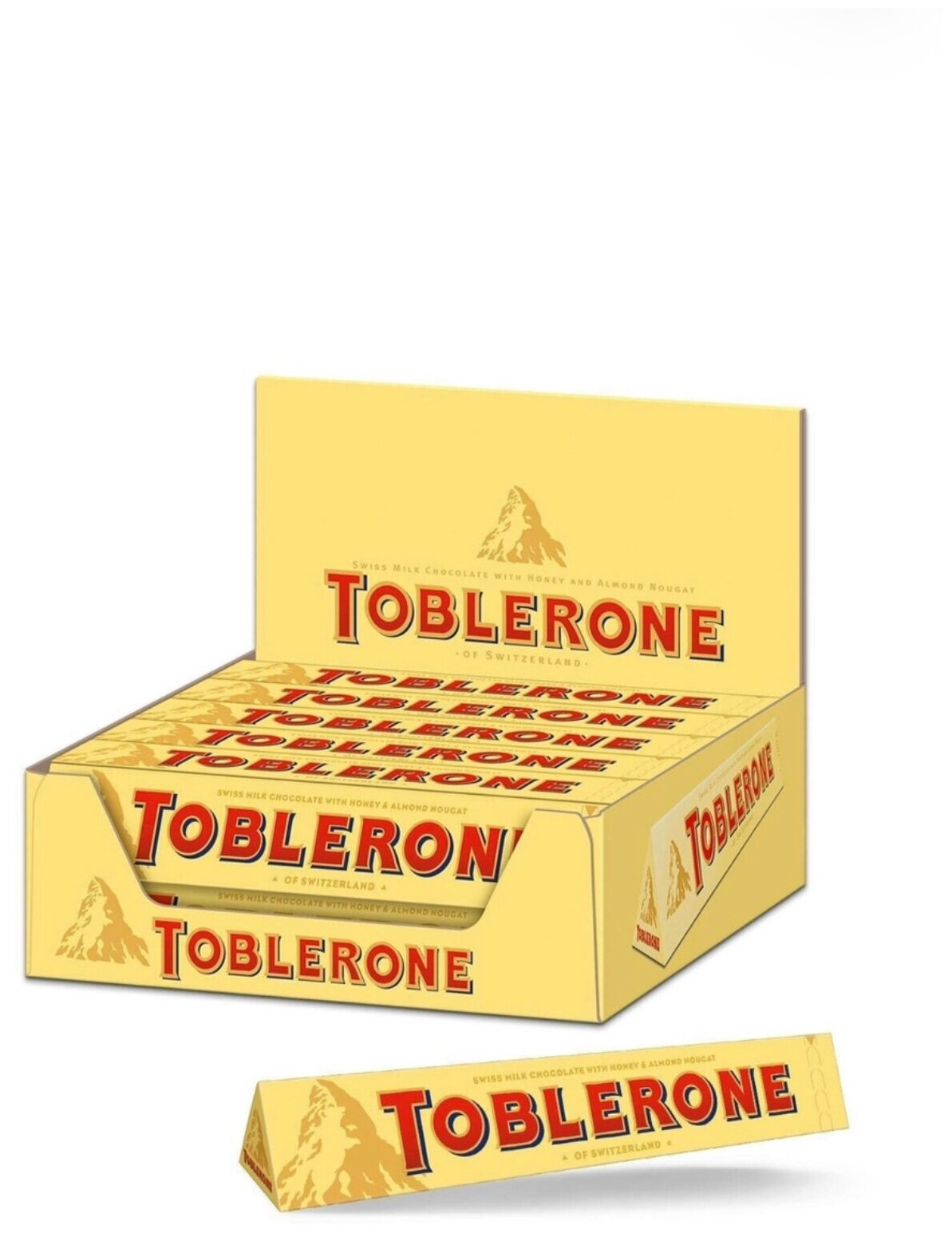Молочный шоколад Toblerone 100 гр Упаковка 20 шт